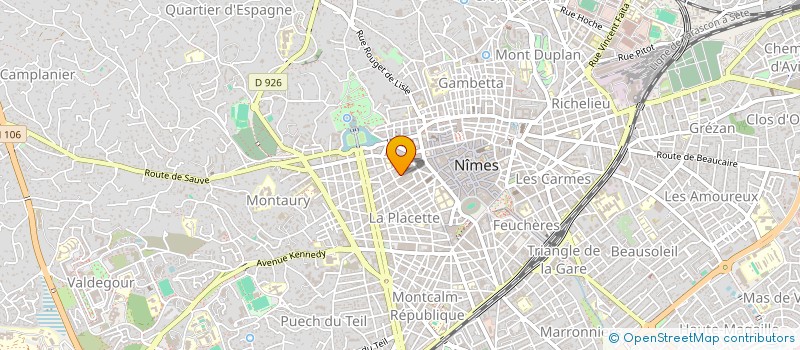 localisation de l'entreprise TEL THEATRE EXPERIMENTAL LANGUEDOC à NIMES