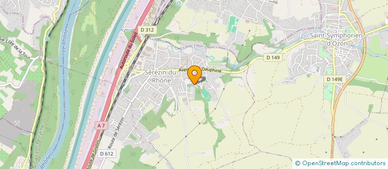 localisation de l'entreprise TELARIUM  SEREZIN-DU-RHONE