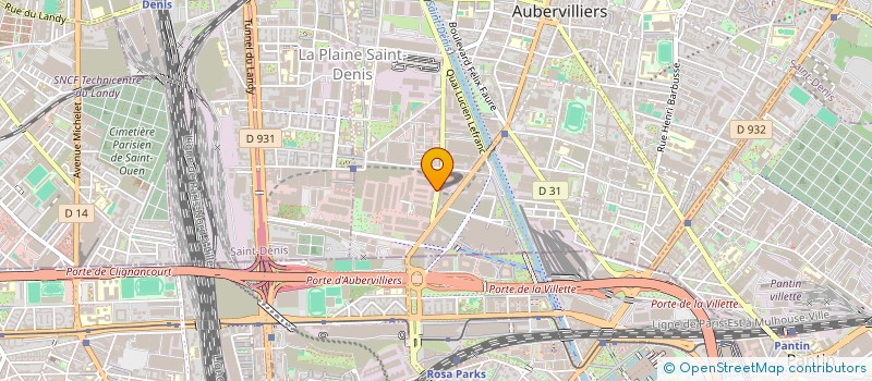 localisation de l'entreprise TELASTYL'S à AUBERVILLIERS