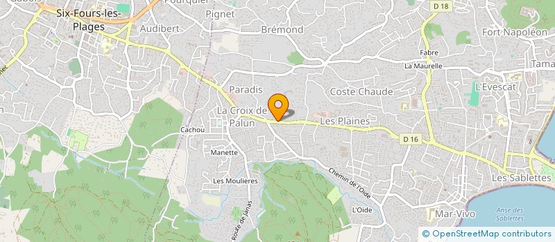 localisation de l'entreprise TELCARS à LA SEYNE-SUR-MER