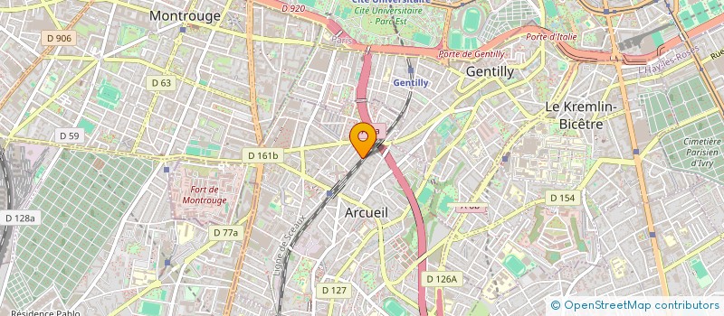 localisation de l'entreprise TELCOBEE IT ENGINEERING à ANTONY