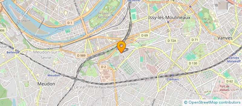 localisation de l'entreprise TELCOFIB à ISSY-LES-MOULINEAUX