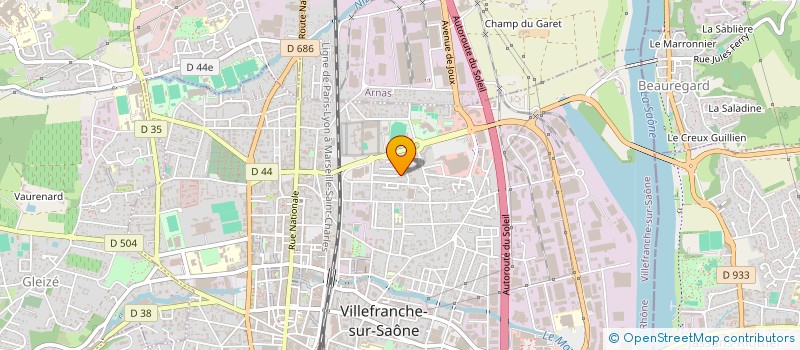 localisation de l'entreprise TELCORA à VILLEFRANCHE-SUR-SAONE
