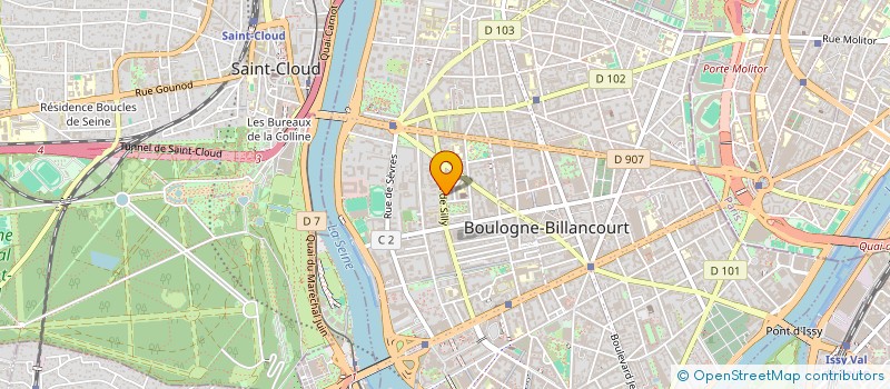 localisation de l'entreprise TELCOURSES  BOULOGNE-BILLANCOURT