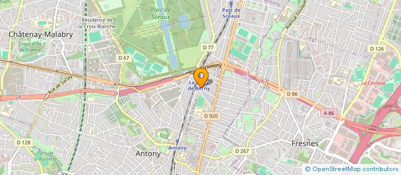 localisation de l'entreprise TELE ASSISTANCE LOGISTIQUE à ANTONY