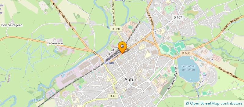 localisation de l'entreprise TELE CENTRE à AUTUN