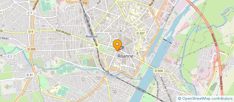 localisation de l'entreprise TELE CENTRE COULEUR  ROANNE