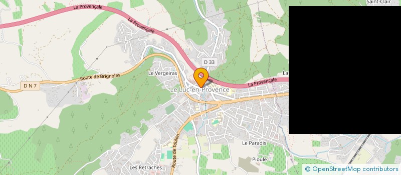 localisation de l'entreprise TELE CENTRE MENAGER à LE LUC