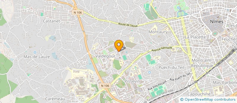 localisation de l'entreprise TELE CHOC à NIMES