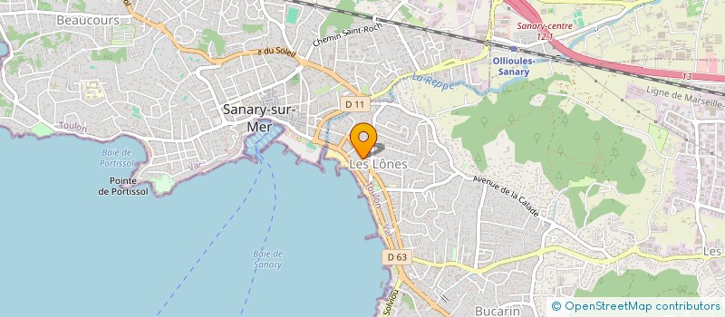 localisation de l'entreprise TELE DESGN à SIX-FOURS-LES-PLAGES