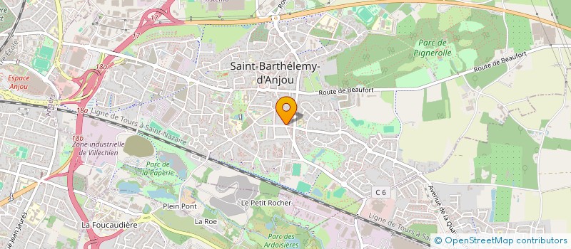 localisation de l'entreprise TELE DIFFUSION MENAGER à SAINT-BARTHELEMY-D'ANJOU