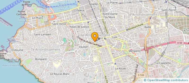 localisation de l'entreprise TELE EDMOND ROSTAND à MARSEILLE