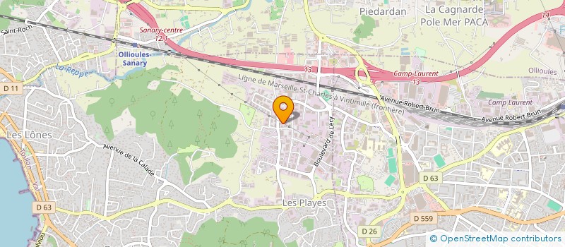 localisation de l'entreprise TELE-MARK 83 à SIX-FOURS-LES-PLAGES