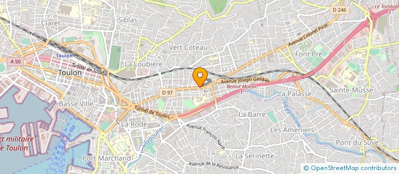 localisation de l'entreprise TELE MENA LUX à TOULON