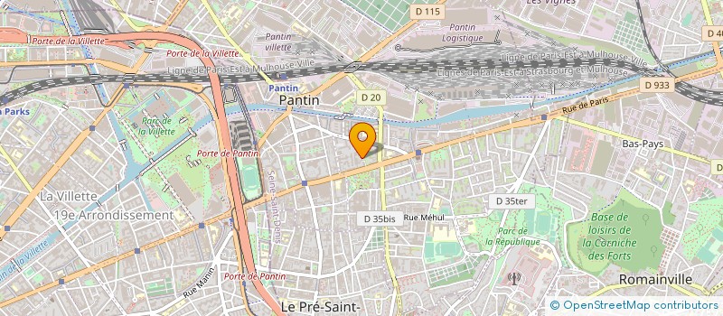 localisation de l'entreprise TELE NUMERIQUE SERVICE à PANTIN