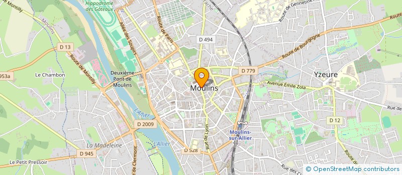 localisation de l'entreprise TELE PLUS à MOULINS