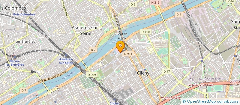 localisation de l'entreprise TELE PROFILM LIMITED  CLICHY