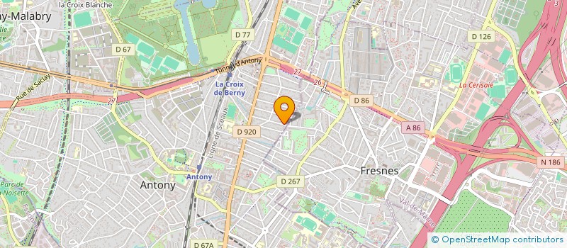 localisation de l'entreprise TELE RAPID'SERVICE à ANTONY