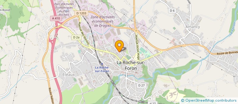 localisation de l'entreprise TELE-RECOUR à LA ROCHE-SUR-FORON