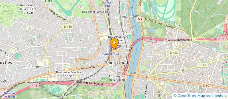 localisation de l'entreprise TELE SAINT CLOUD MENAGER à SAINT-CLOUD