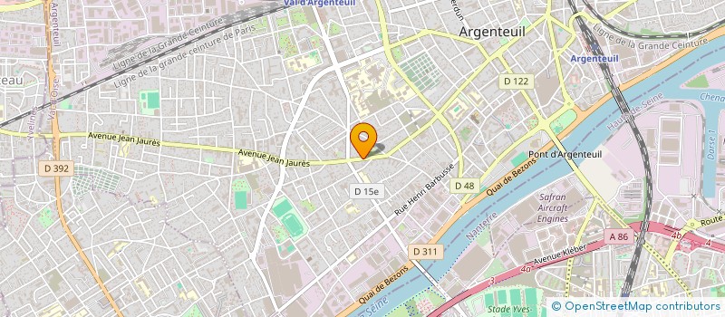 localisation de l'entreprise TELE SED  ARGENTEUIL