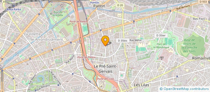 localisation de l'entreprise TELE SERVICES à LE PRE-SAINT-GERVAIS