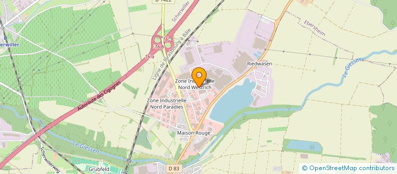 localisation de l'entreprise TELE STEIN à SELESTAT