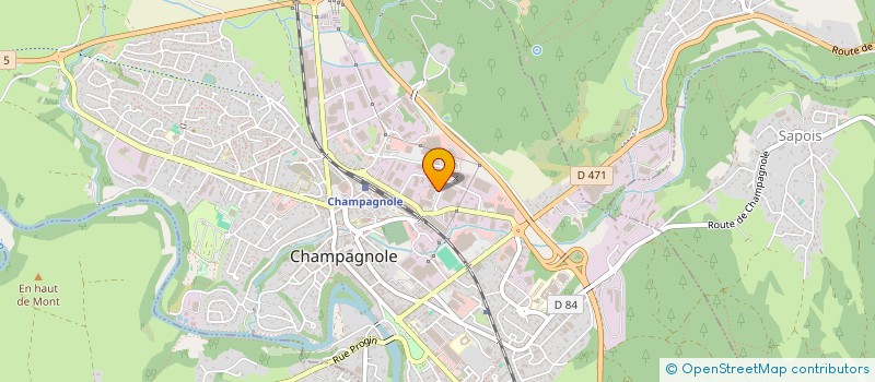 localisation de l'entreprise TELE VIDEO SERVICES  CHAMPAGNOLE