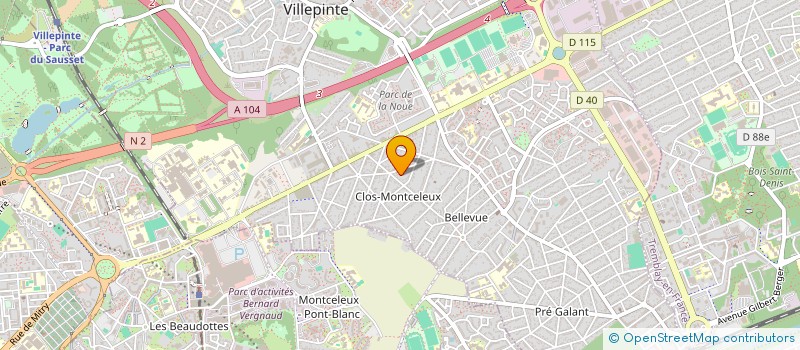 localisation de l'entreprise TELE VILLEPINTE à VILLEPINTE