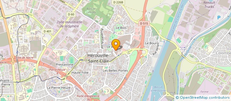 localisation de l'entreprise TELEAGENDA 14 à HEROUVILLE-SAINT-CLAIR