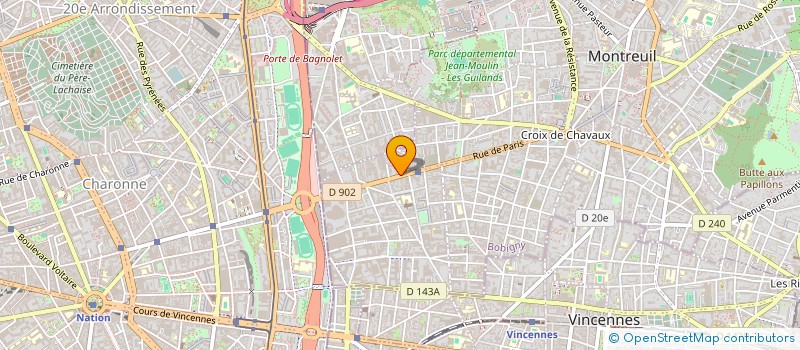 localisation de l'entreprise TELEBOUTIQUE DE L AVENIR à MONTREUIL