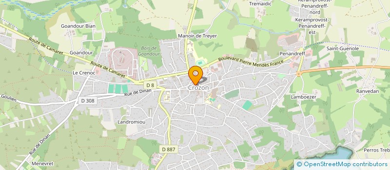 localisation de l'entreprise TELEC'HOME à CROZON