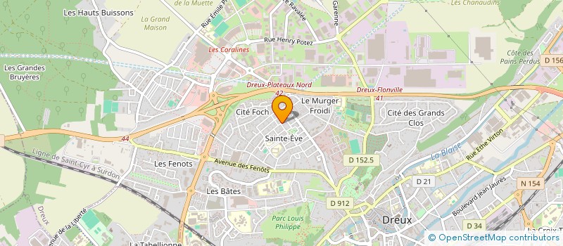 localisation de l'entreprise TELEC HR à DREUX