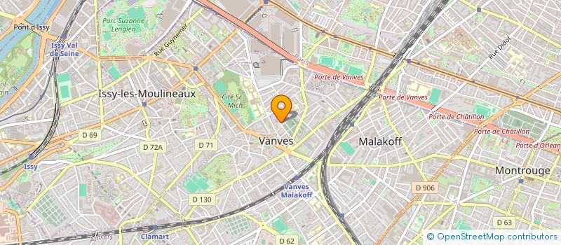 localisation de l'entreprise TELECOLOR INTERNATIONAL  VANVES