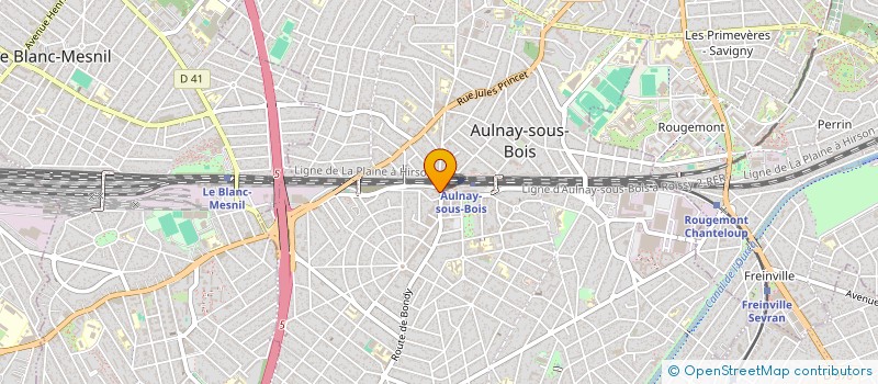 localisation de l'entreprise TELECOM 6 à AULNAY-SOUS-BOIS