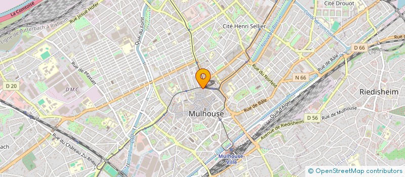 localisation de l'entreprise TELECOM CENTER  MULHOUSE