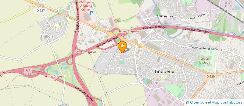 localisation de l'entreprise TELECOM CHAMPENOIS  TINQUEUX