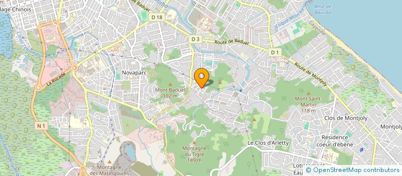 localisation de l'entreprise TELECOM INFORMATIQUE SERVICE  CAYENNE