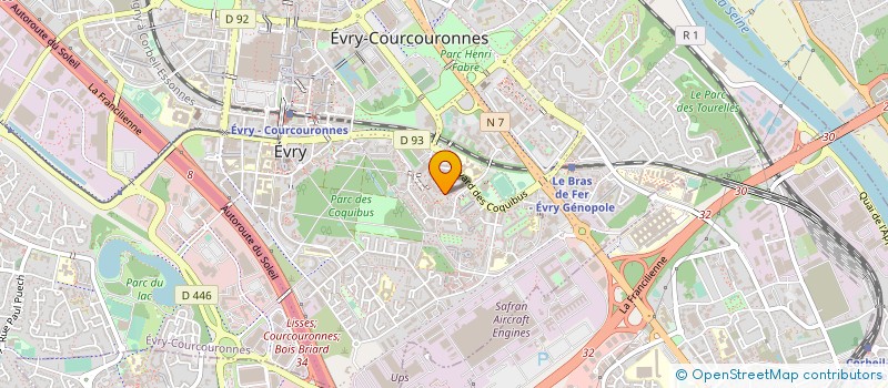 localisation de l'entreprise TELECOM IP GLOBAL SERVICES VED à EVRY-COURCOURONNES