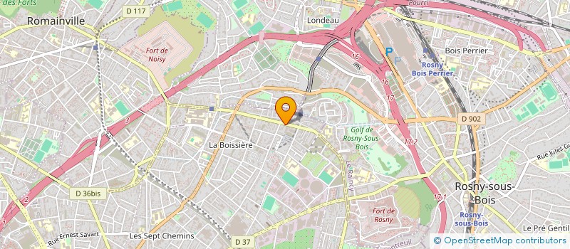 localisation de l'entreprise TELECOM SERVICE à MONTREUIL