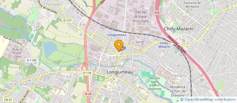 localisation de l'entreprise TELECOM SERVICES à LONGJUMEAU
