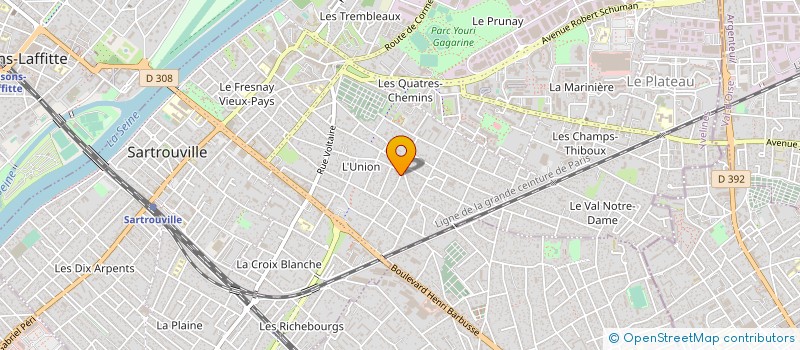localisation de l'entreprise TELECOM SYSTEM 95 à SARTROUVILLE