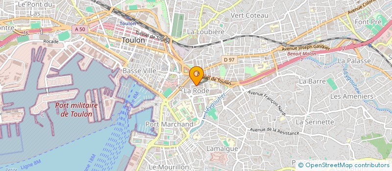 localisation de l'entreprise TELECOM SYSTEM CONSULTANT TELECOM  TOULON