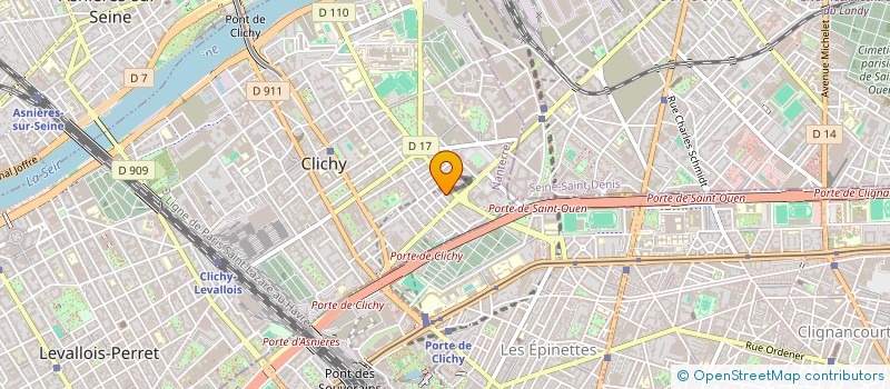 localisation de l'entreprise TELECOMMUNICATION DISTRIBUTION à CLICHY