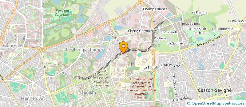 localisation de l'entreprise TELECOMS APPLICATIONS à RENNES
