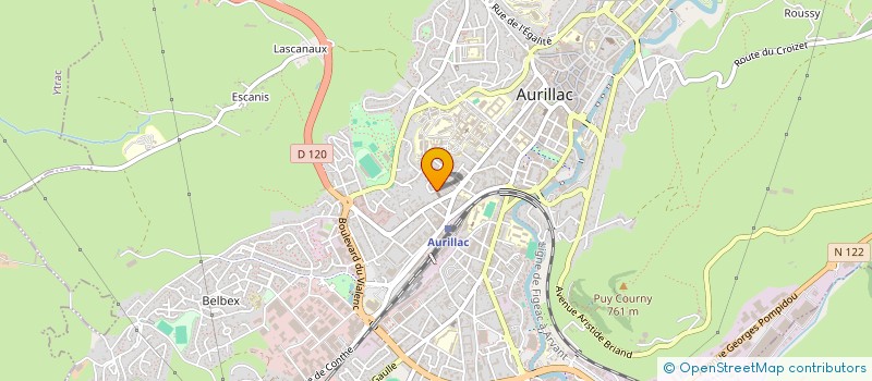 localisation de l'entreprise TELECONCEPT à AURILLAC