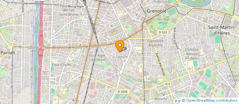 localisation de l'entreprise TELEDIFFUSION SANS FIL ISERE  GRENOBLE