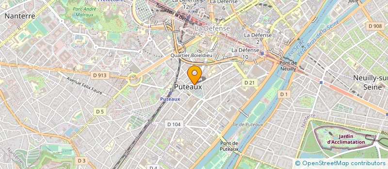 localisation de l'entreprise TELEDISTRIBUTION DE PUTEAUX à PUTEAUX