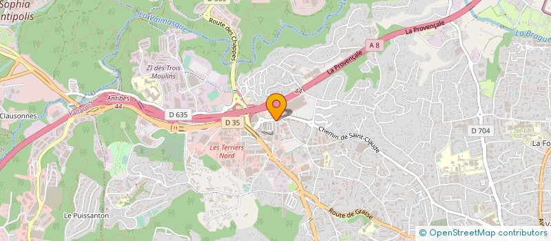 localisation de l'entreprise TELEDOM SECURITE à VALBONNE