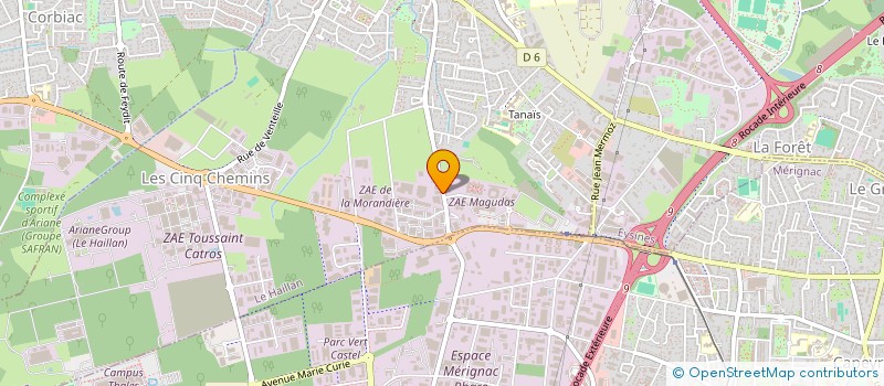 localisation de l'entreprise TELELEC INFORMATIQUE  LE HAILLAN